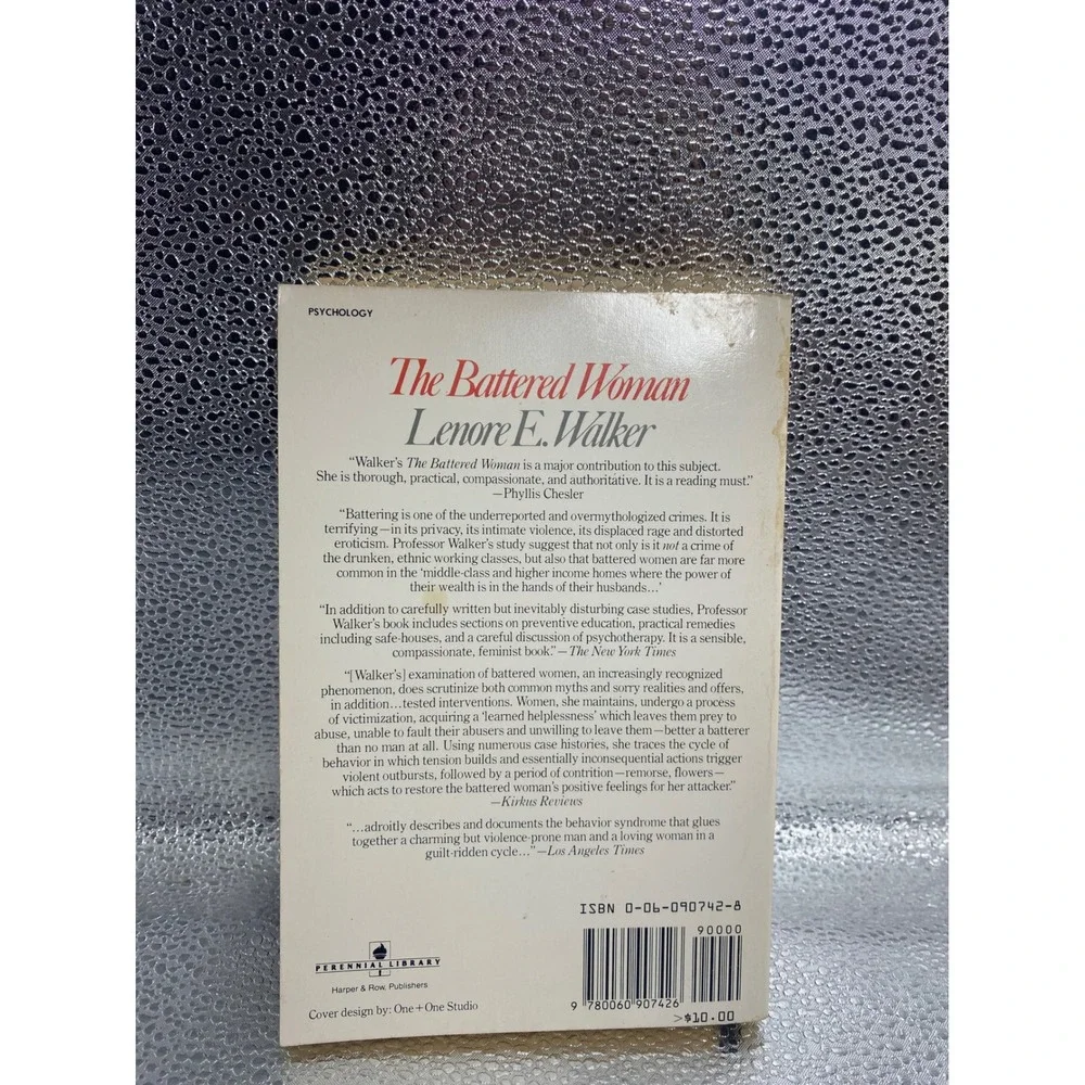 The Battered Woman Lenore E Walker Psychology Paperback Harper & Row‎ 1979 1980